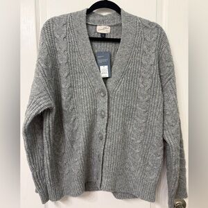 Universal Thread Gray Cable Knit Cardigan